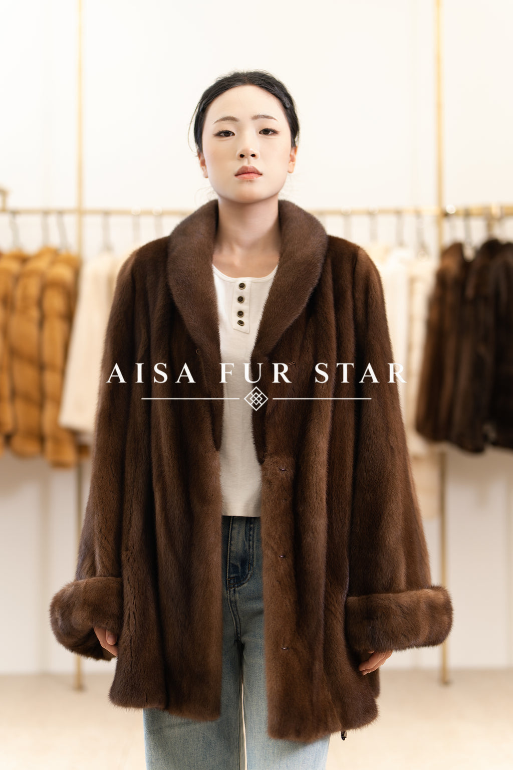 The Refined Mid-Length Mink Coat