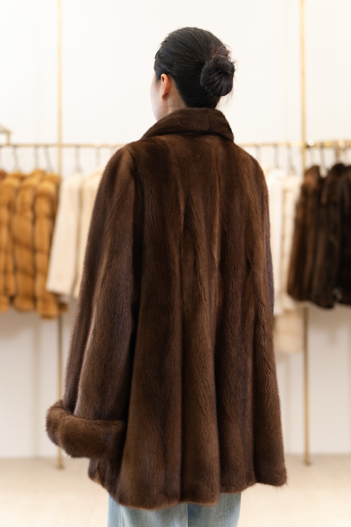 The Refined Mid-Length Mink Coat