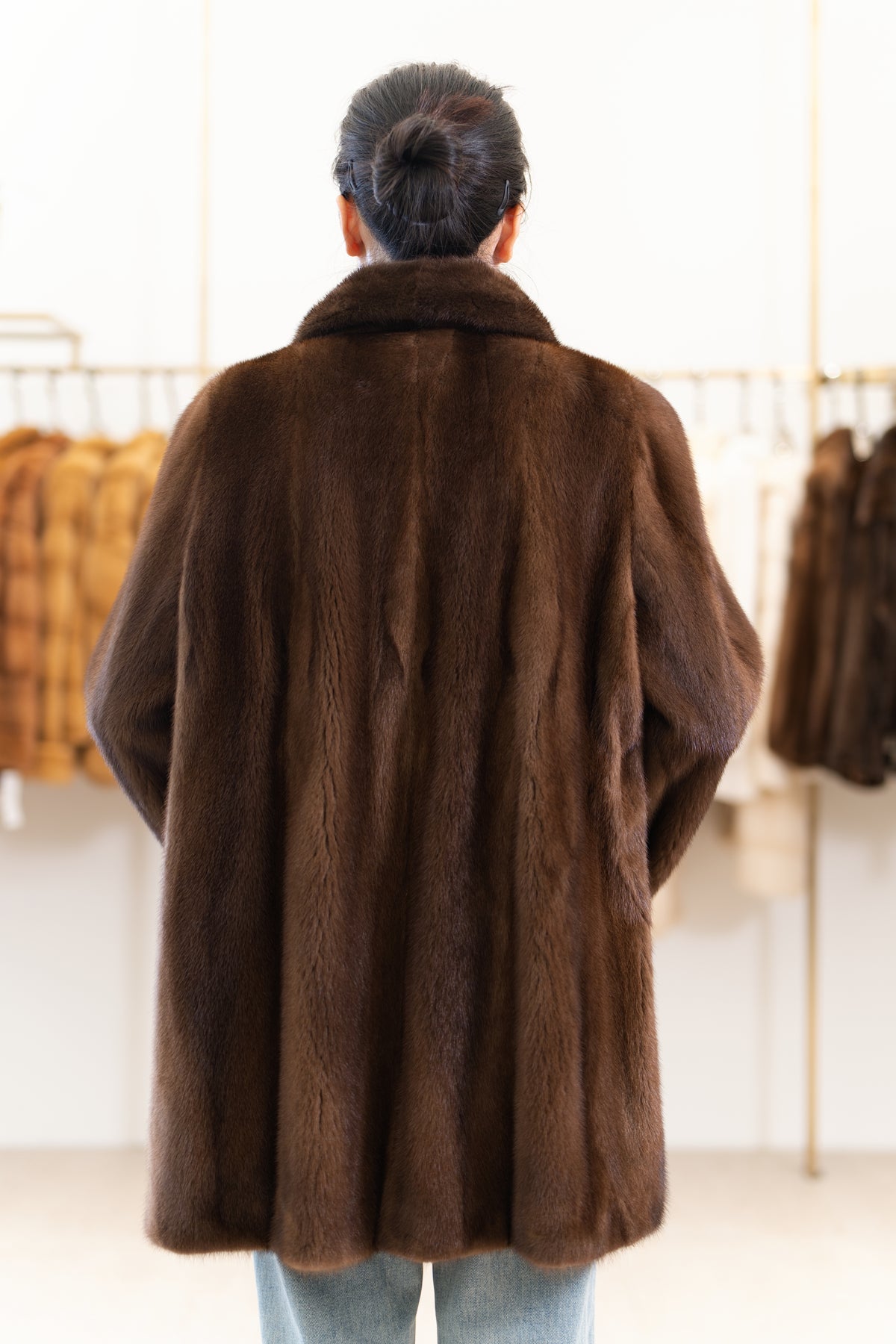 The Refined Mid-Length Mink Coat