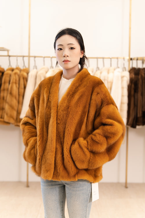 Open Front Mink Coat
