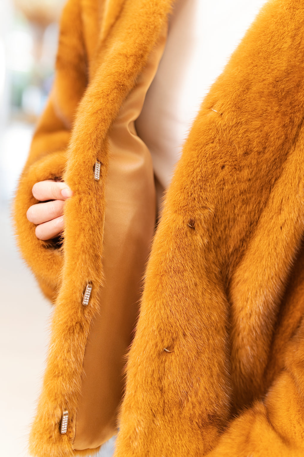 Open Front Mink Coat