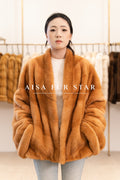 Open-Front Mink Coat