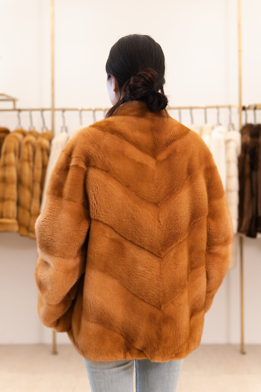 Open-Front Mink Coat