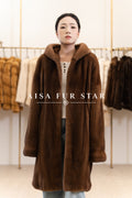 The Luxe Mid-Length Mink Coat