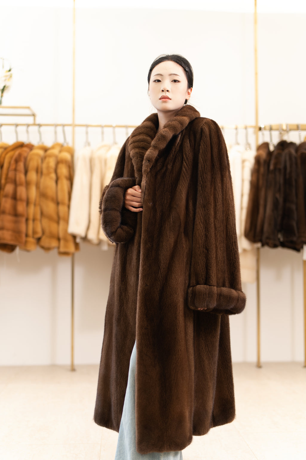 The Longline Mink Coat