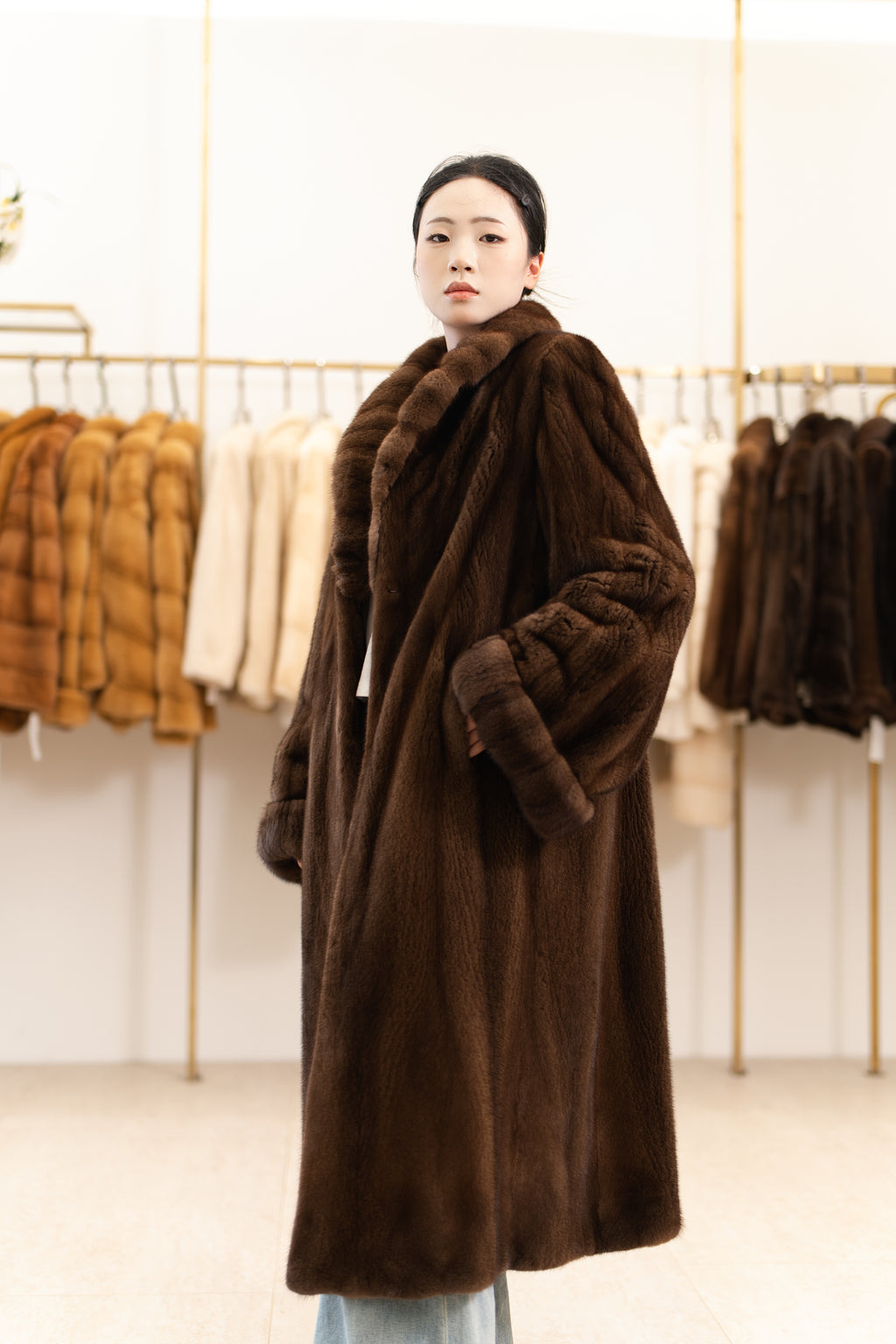 The Longline Mink Coat