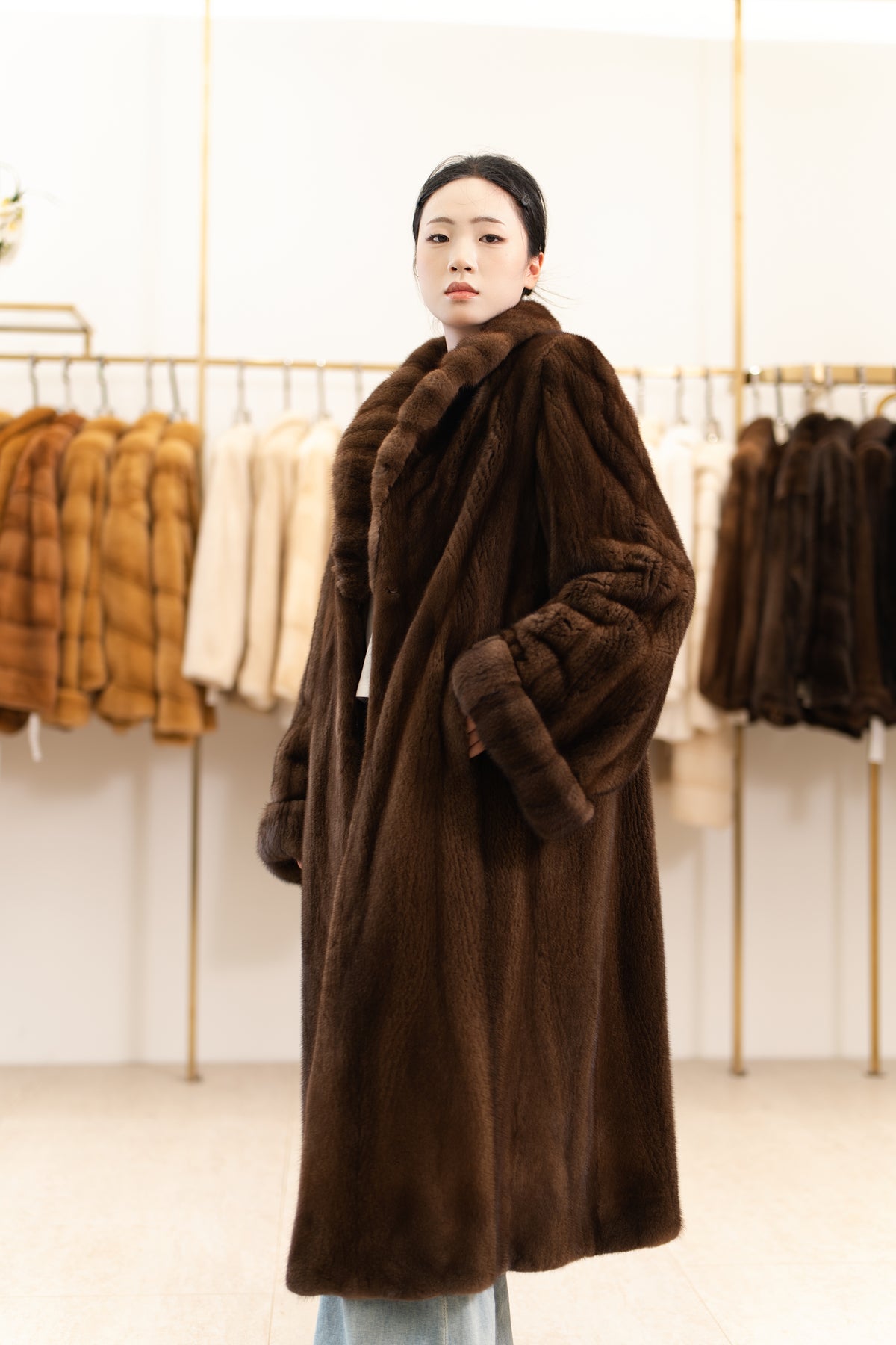 The Longline Mink Coat