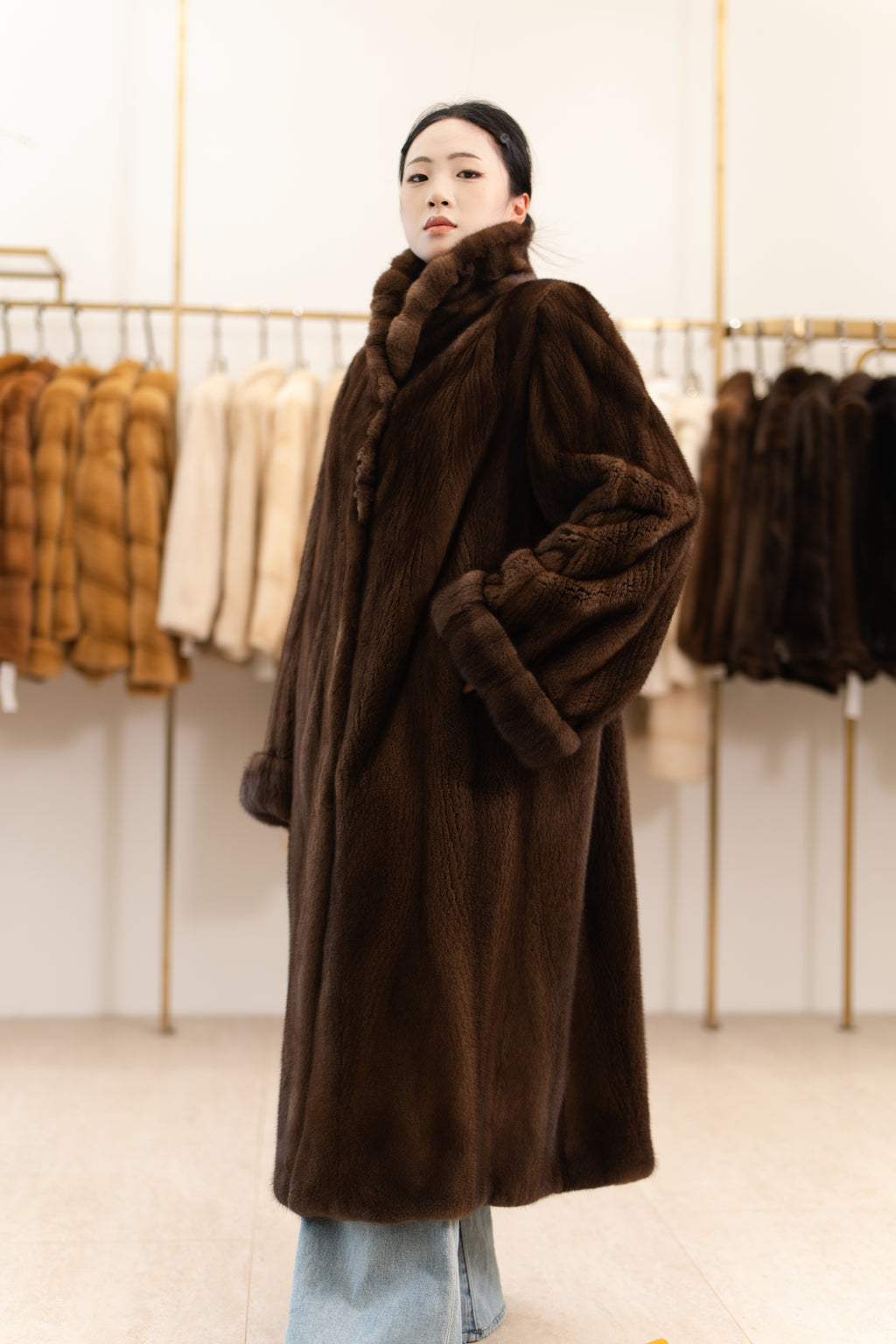 The Longline Mink Coat