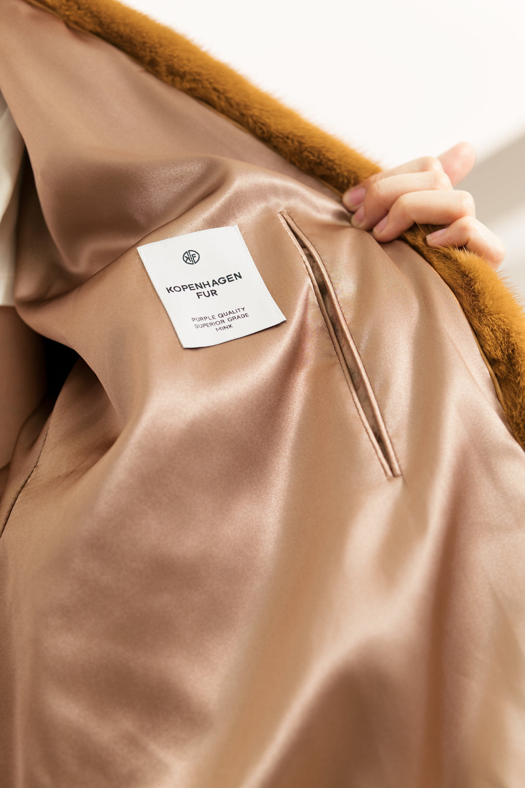 The Shawl Collar Open-Front Mink Coat