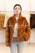 The Cropped Panel Mink Coat