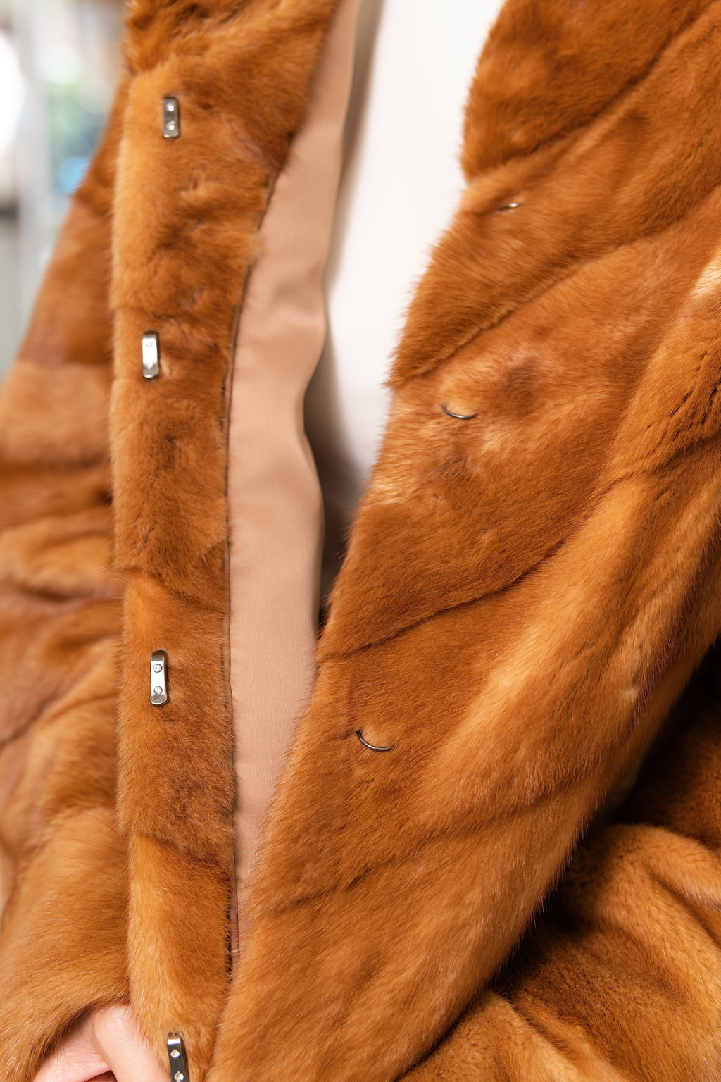 The Cropped Panel Mink Coat
