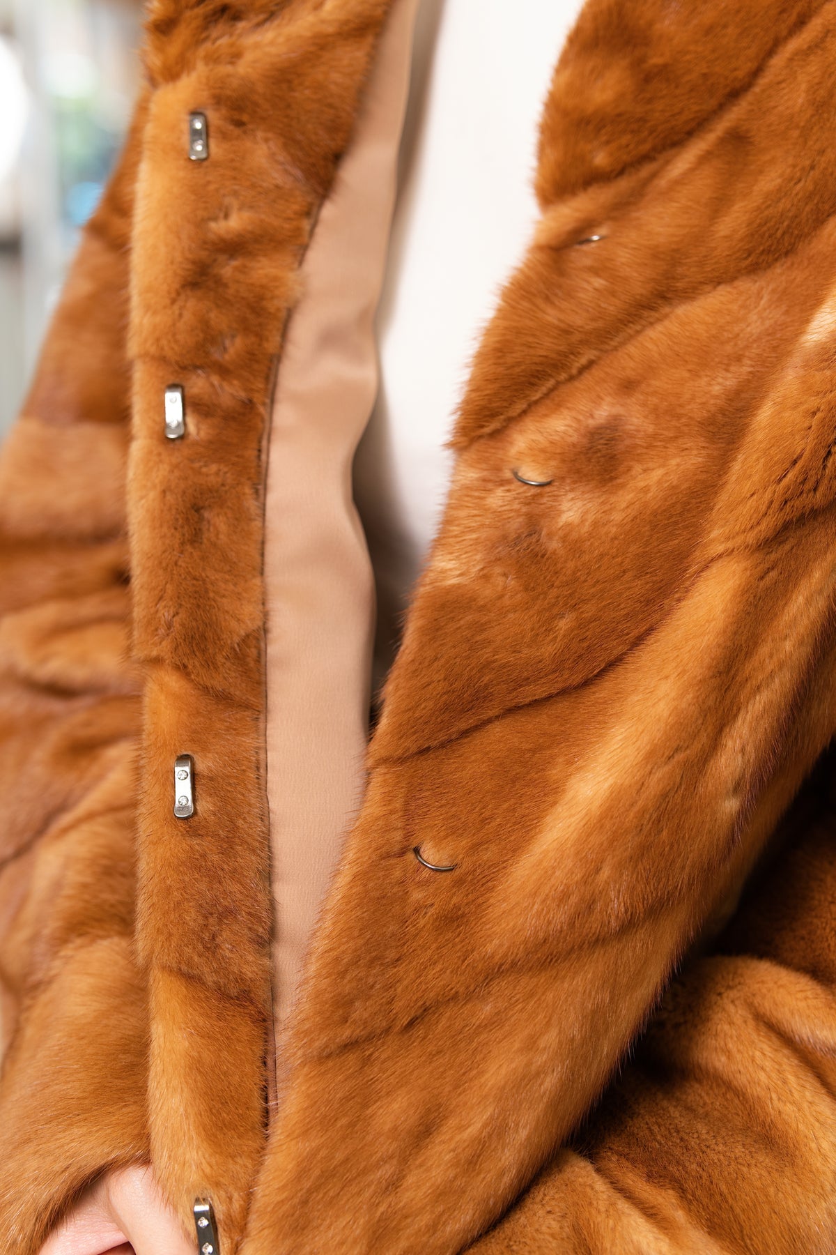 The Cropped Panel Mink Coat