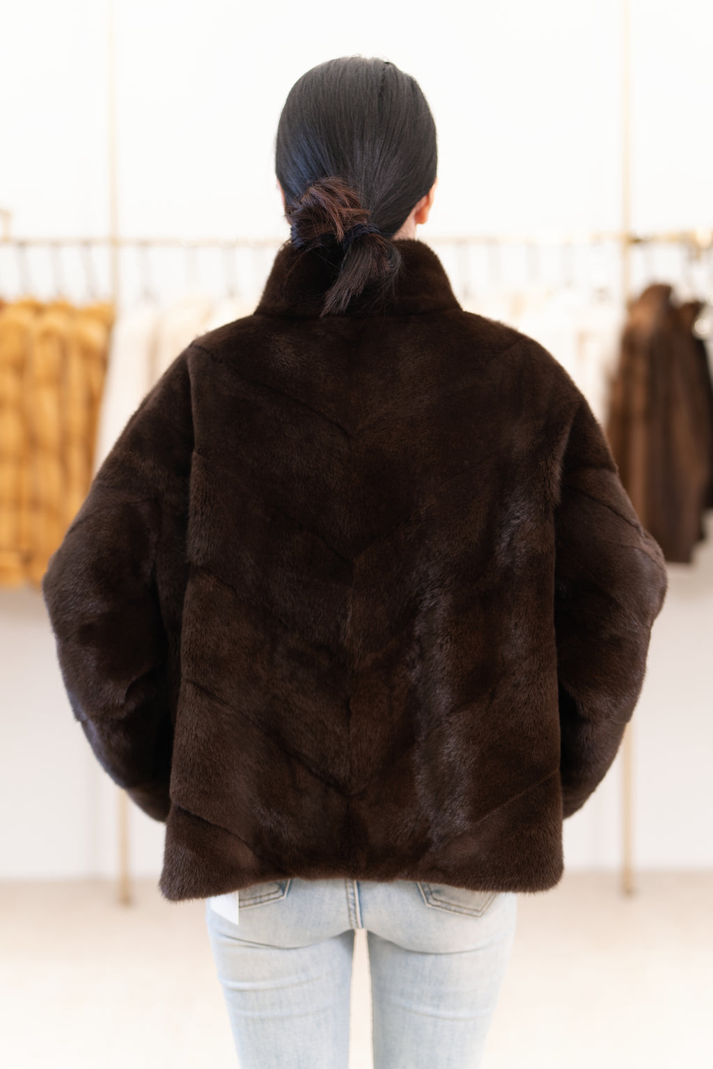 The Relaxed Panel Mink Coat