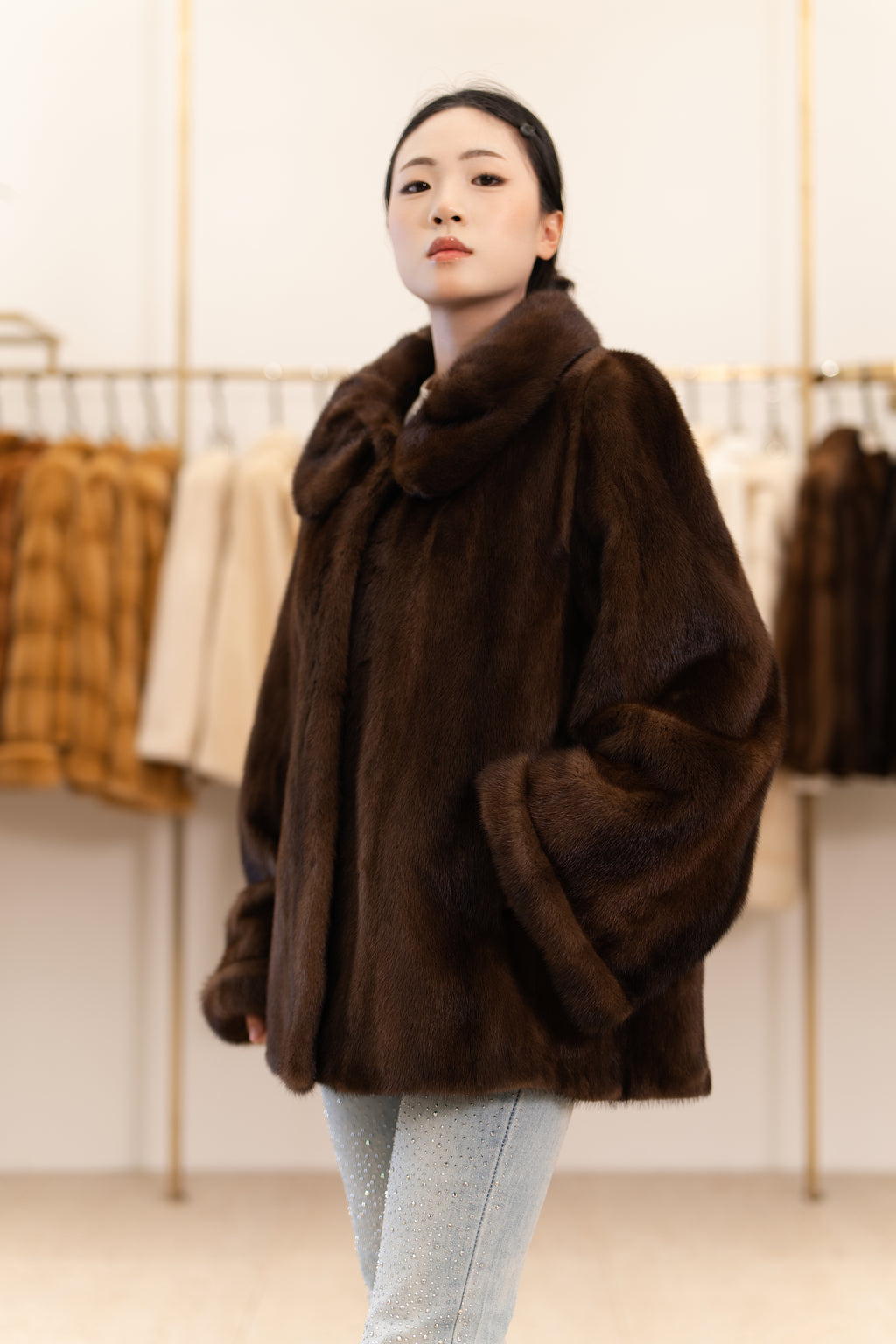 The Volumetric Seamless Mink Coat