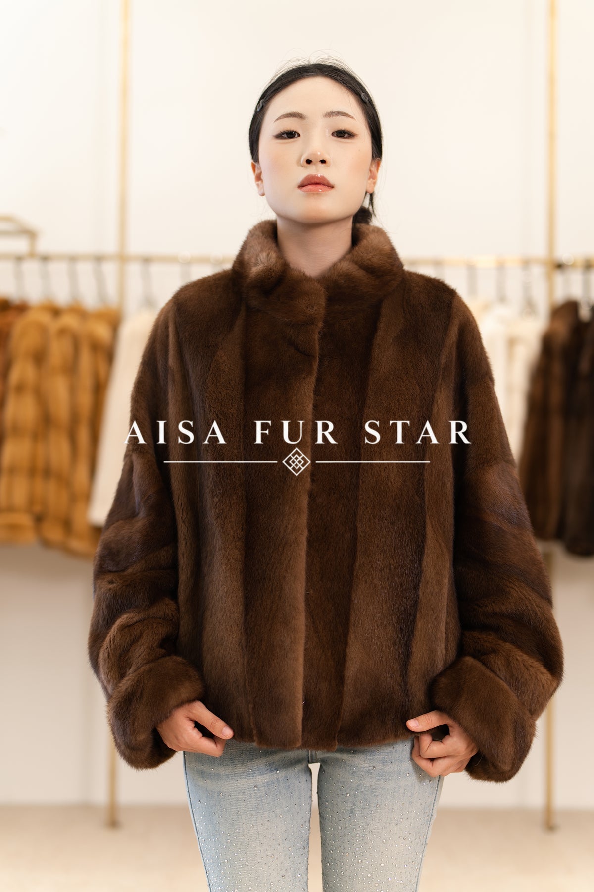 The Relaxed Short Mink Coat
