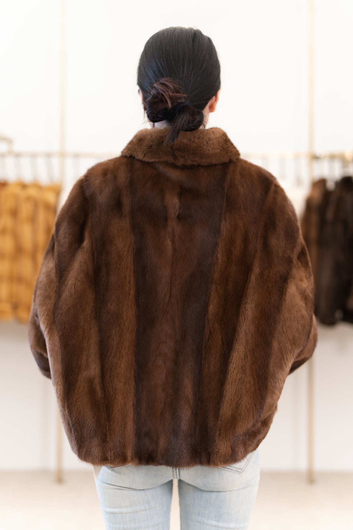 The Relaxed Short Mink Coat