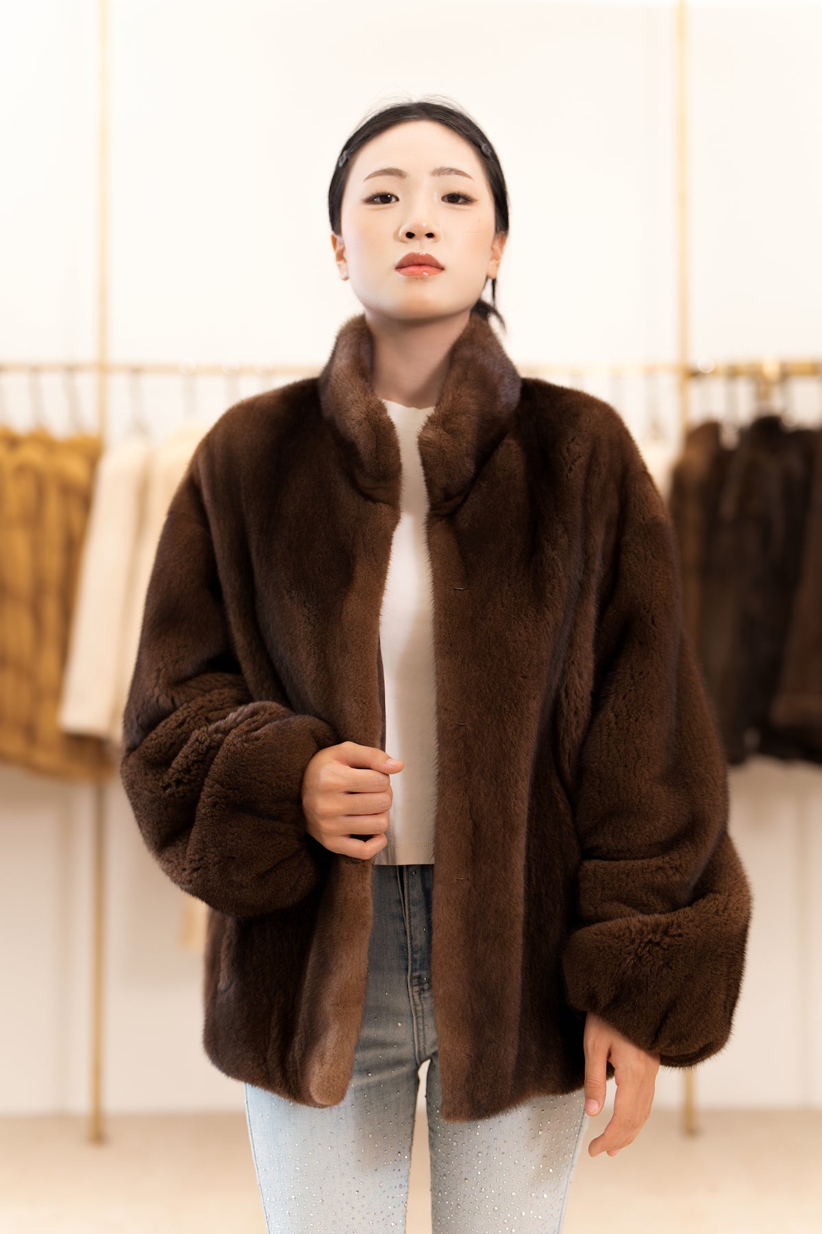 The Relaxed Volumetric Mink Coat