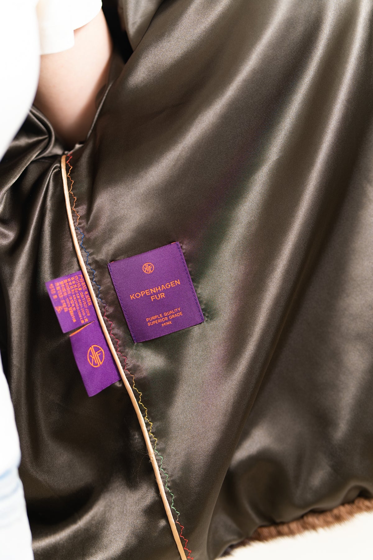 The Chevron Panel Mink Coat