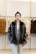 The Two-Tone Short Mink Coat