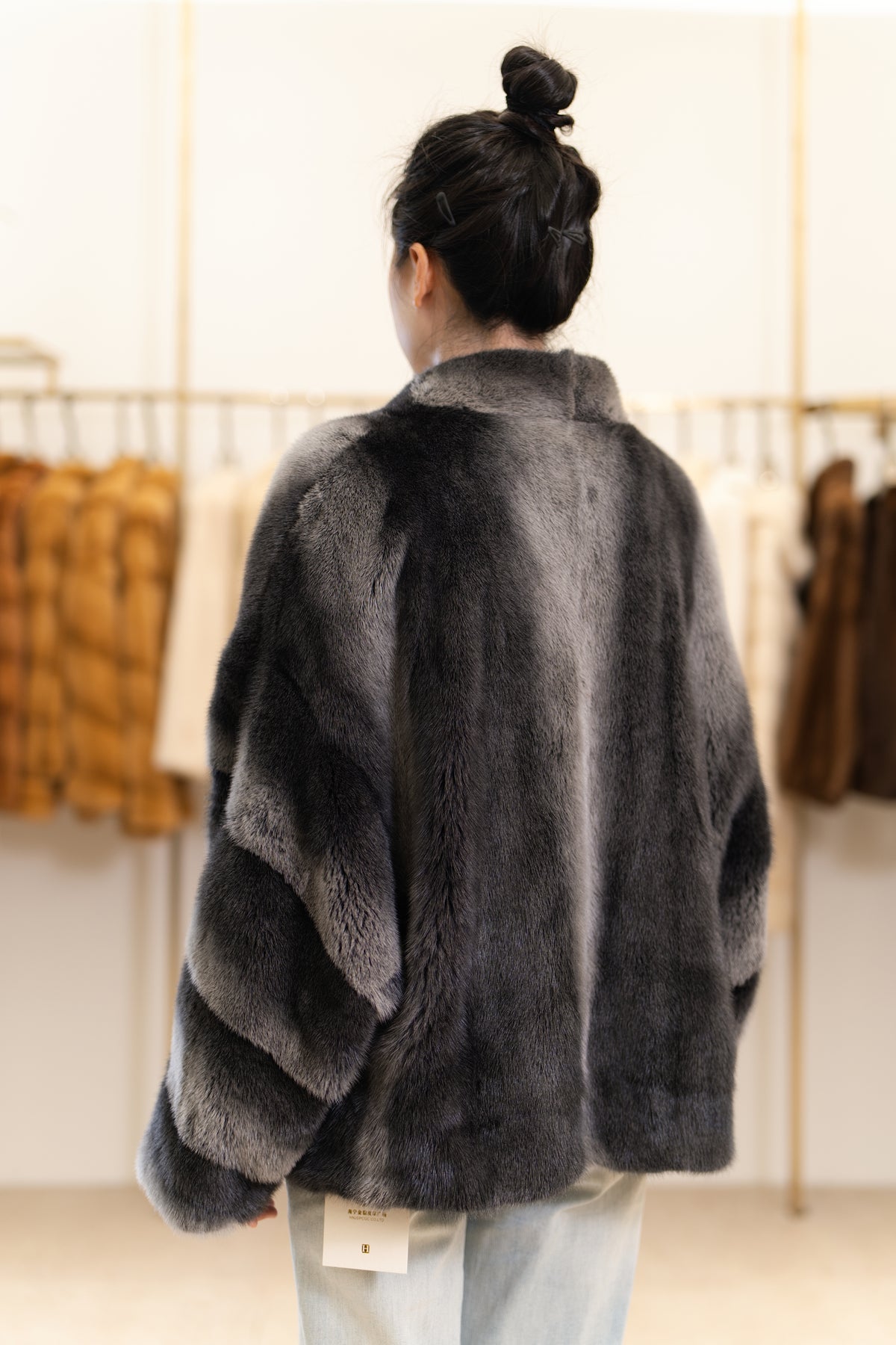 The Two-Tone Short Mink Coat