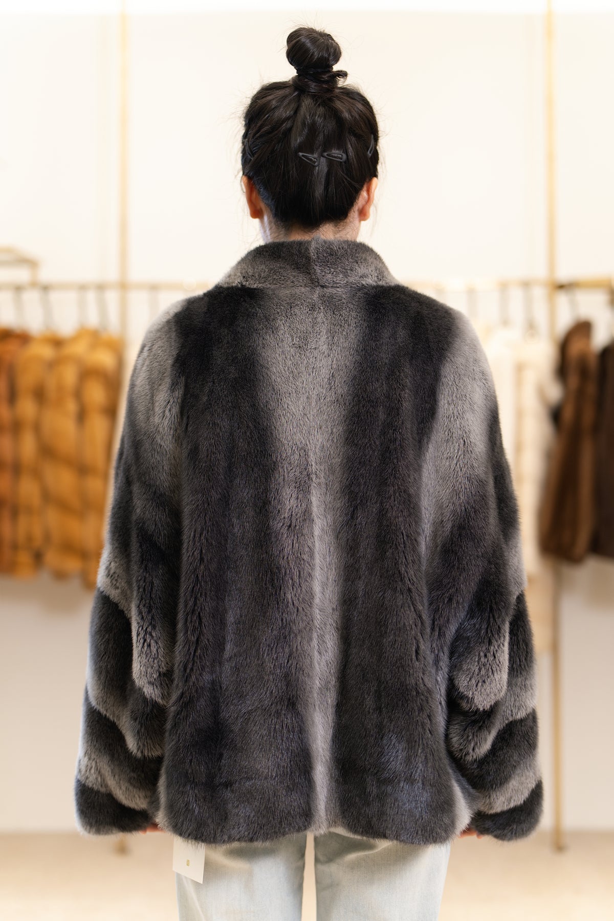 The Two-Tone Short Mink Coat
