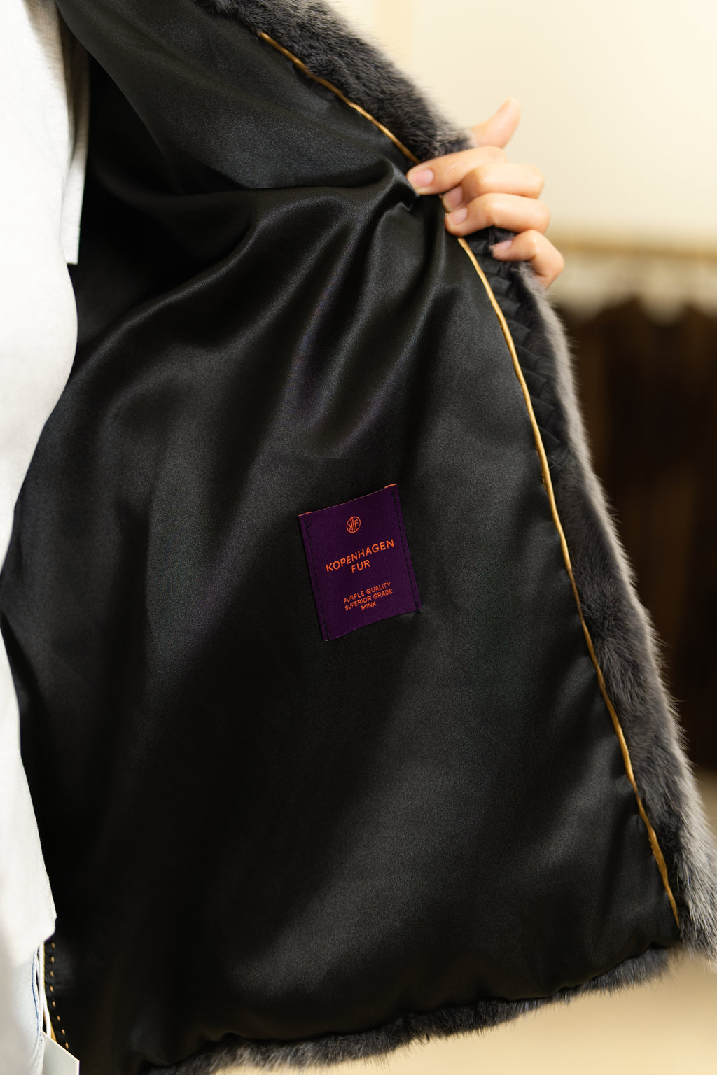 The Two-Tone Short Mink Coat
