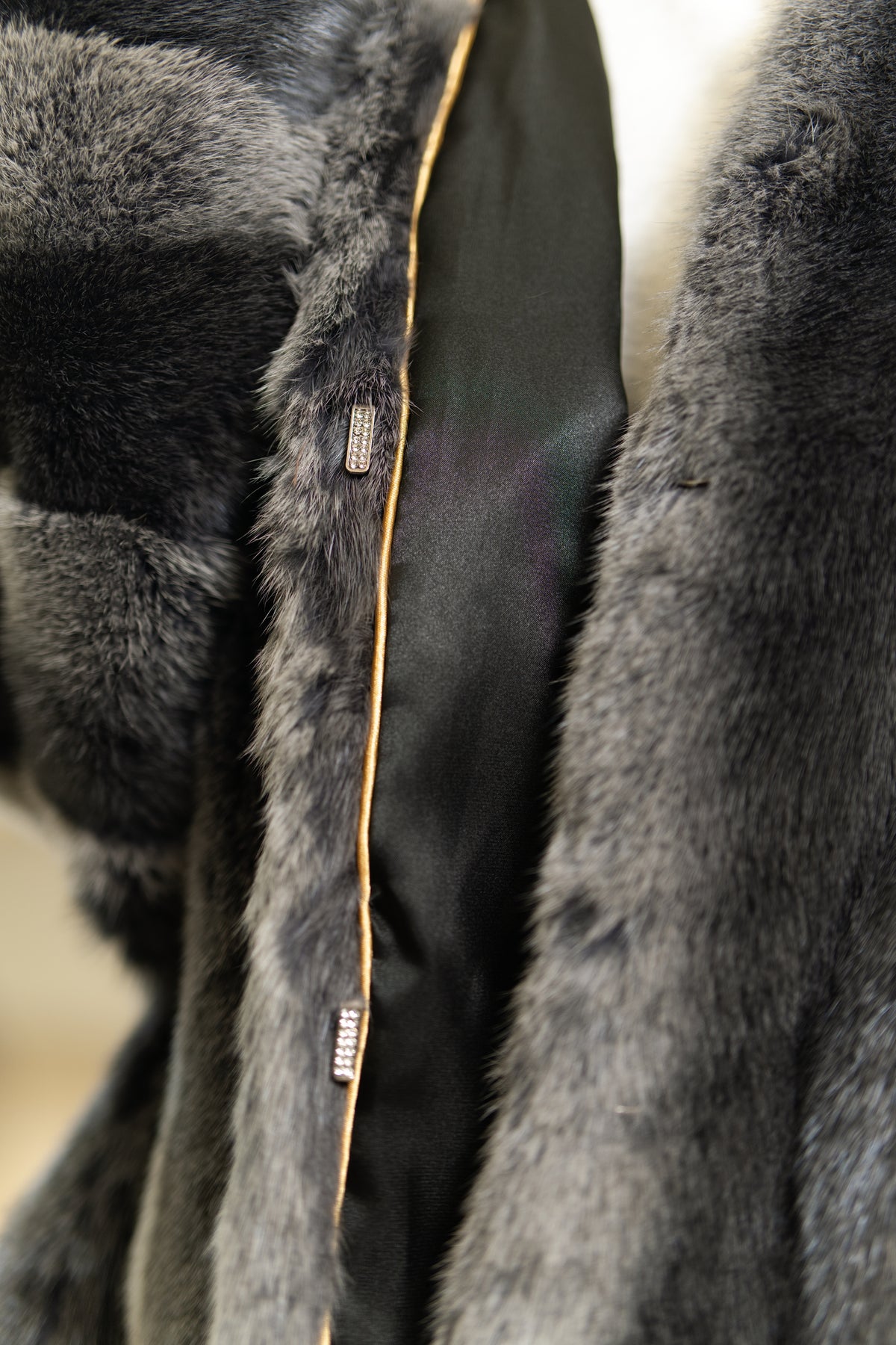 The Two-Tone Short Mink Coat