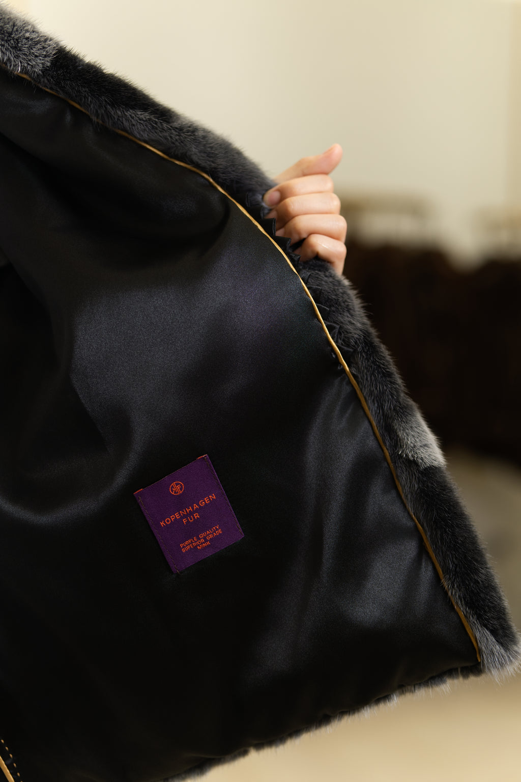 The Two-Tone Horizontal Panel Mink Coat