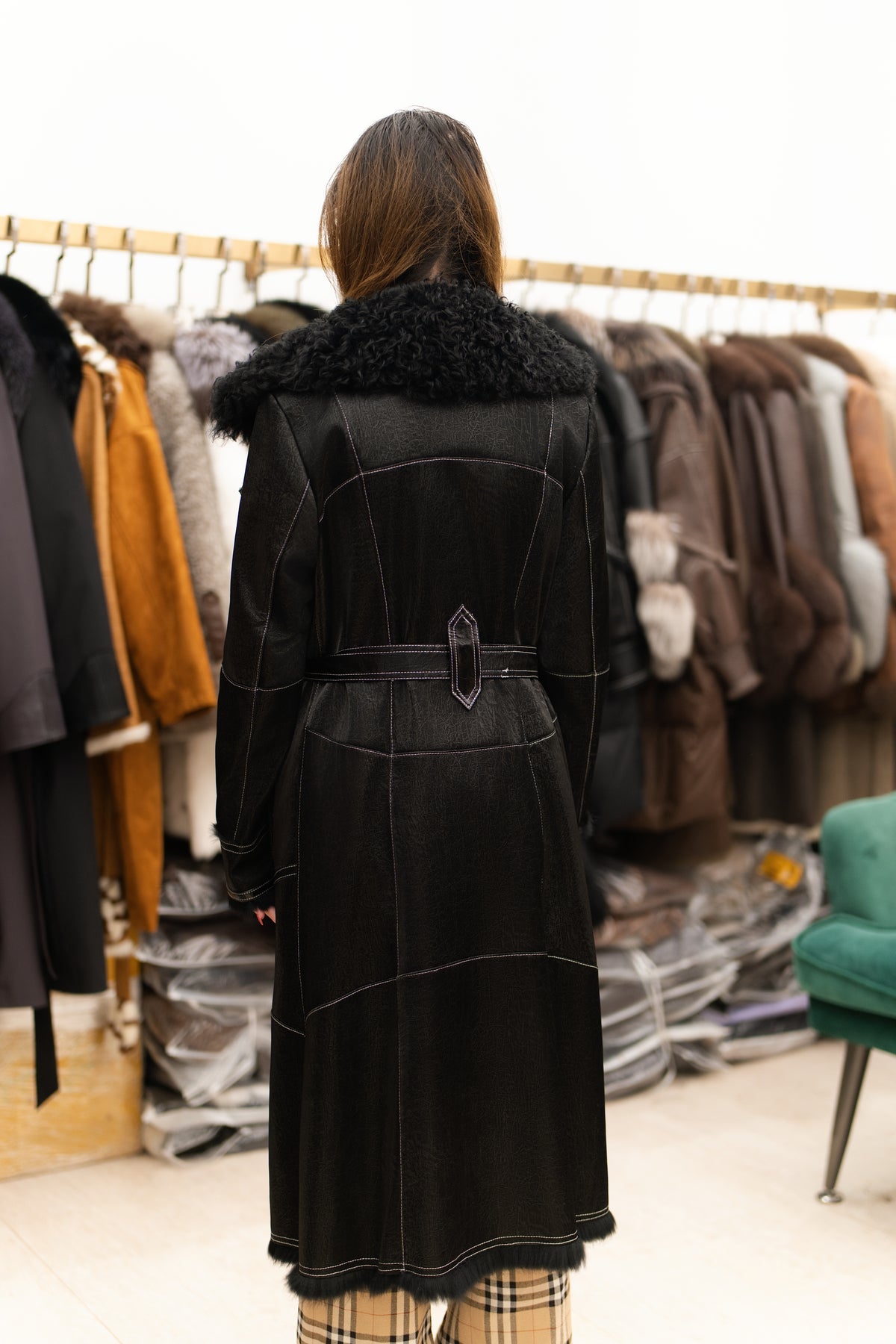The Belted Longline Mink Coat