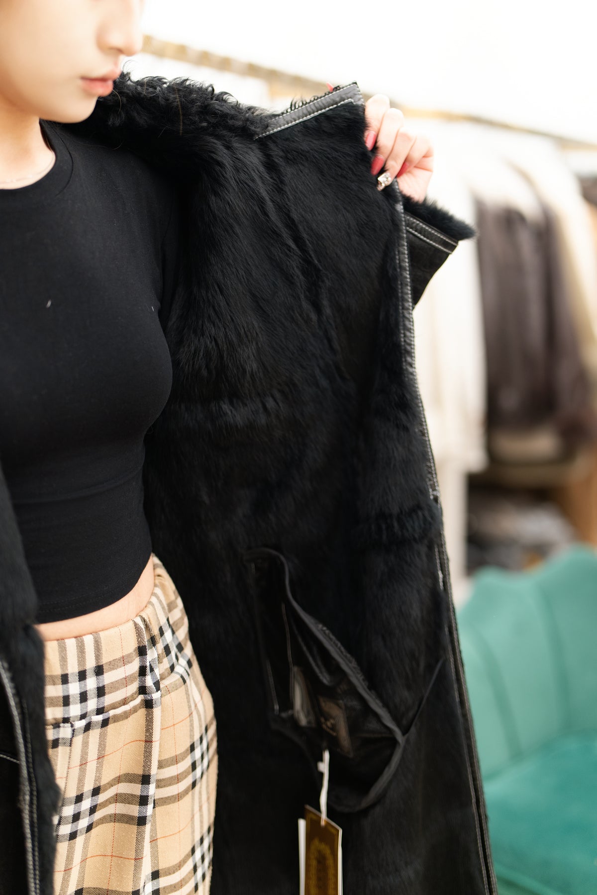 The Belted Longline Mink Coat