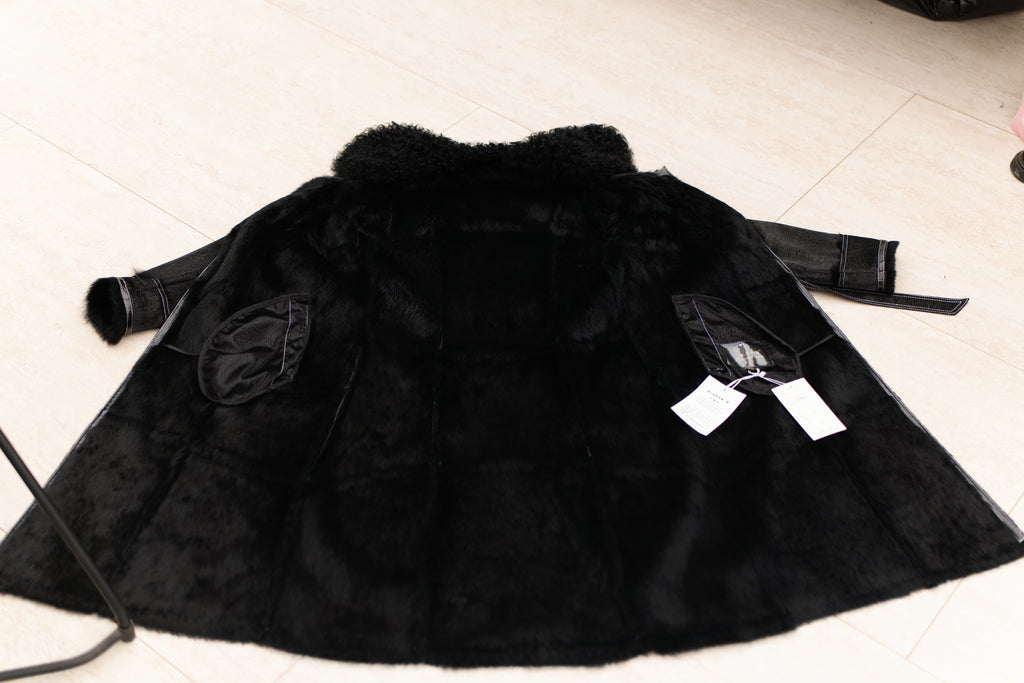 The Belted Longline Mink Coat