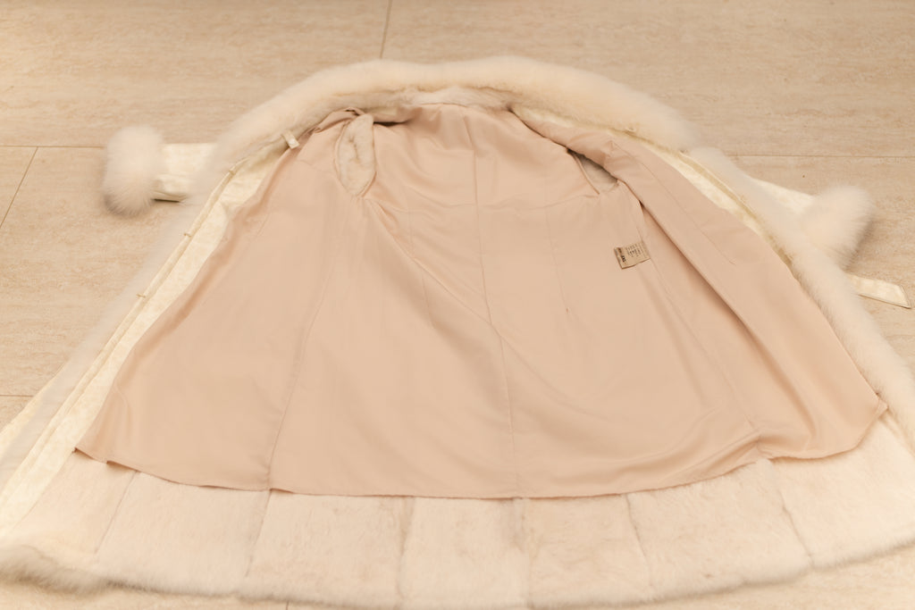 The Longline Fur Collar Mink Coat