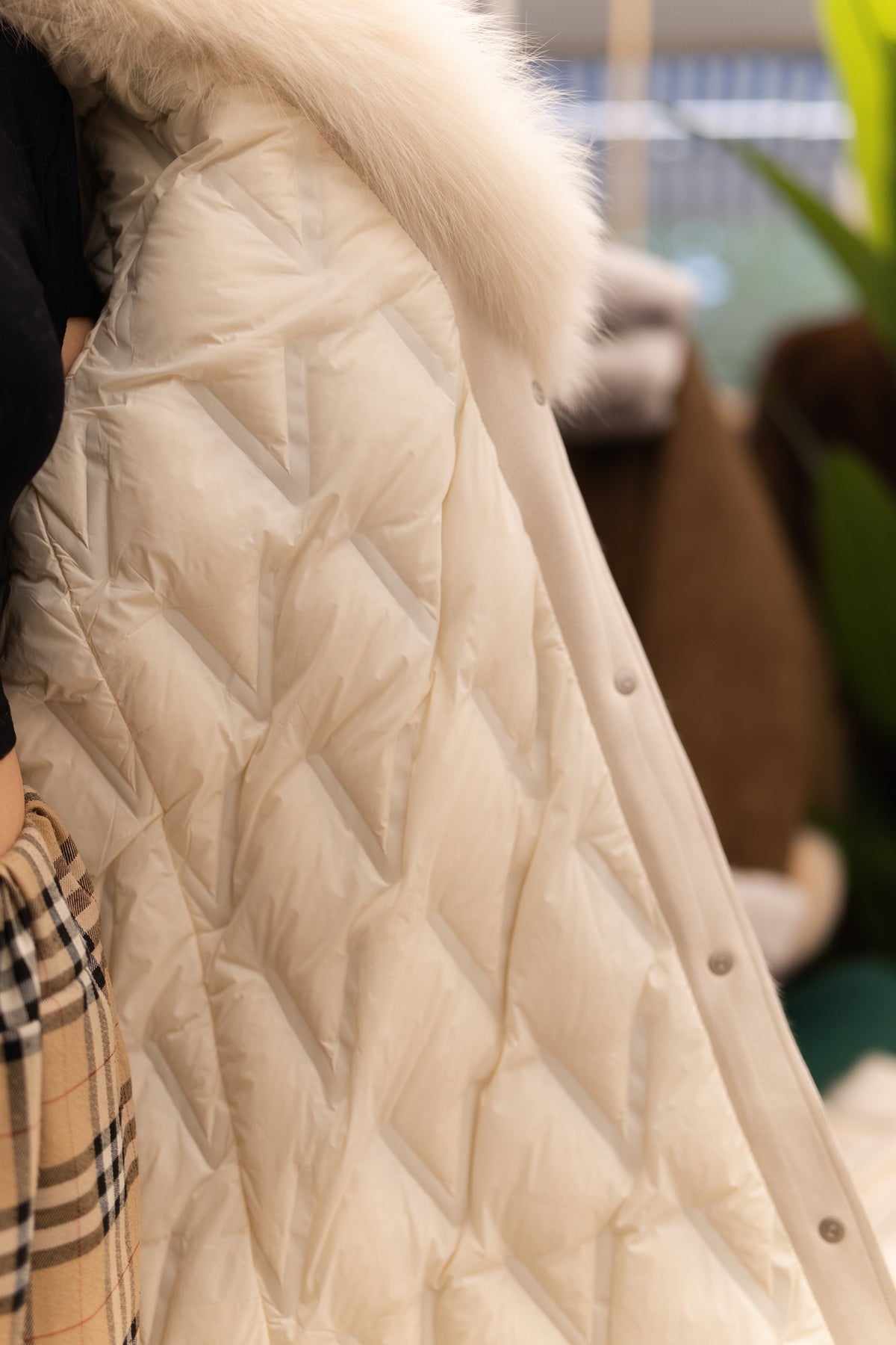 The Longline Fur Collar Mink Coat