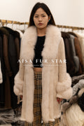 The Fur Collar Longline Mink Coat